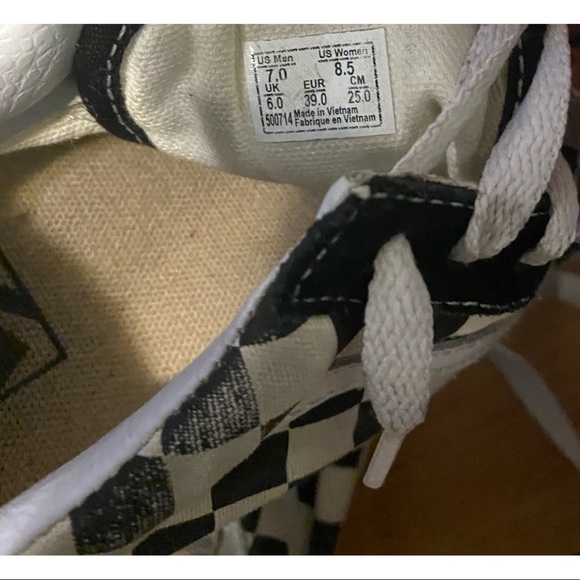 VANS Checkerboard lace up sneakers - Picture 3 of 3